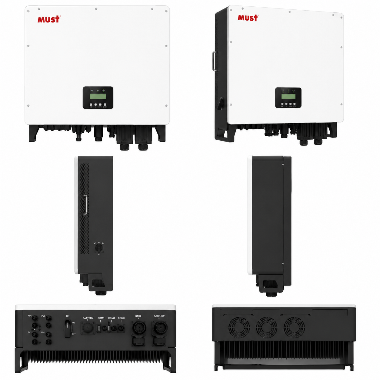 اینورتر هیبریدی سه‌فاز MUST PH1100 EU-HV-50KW